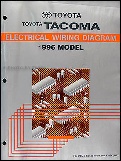 1996 Toyota Tacoma Pickup Wiring Diagram Manual Original
