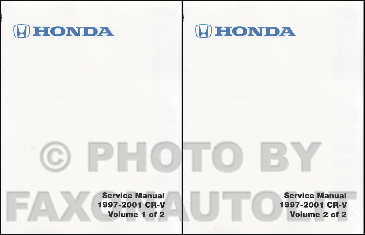 1997-2001 Honda CR-V Repair Manual Original 