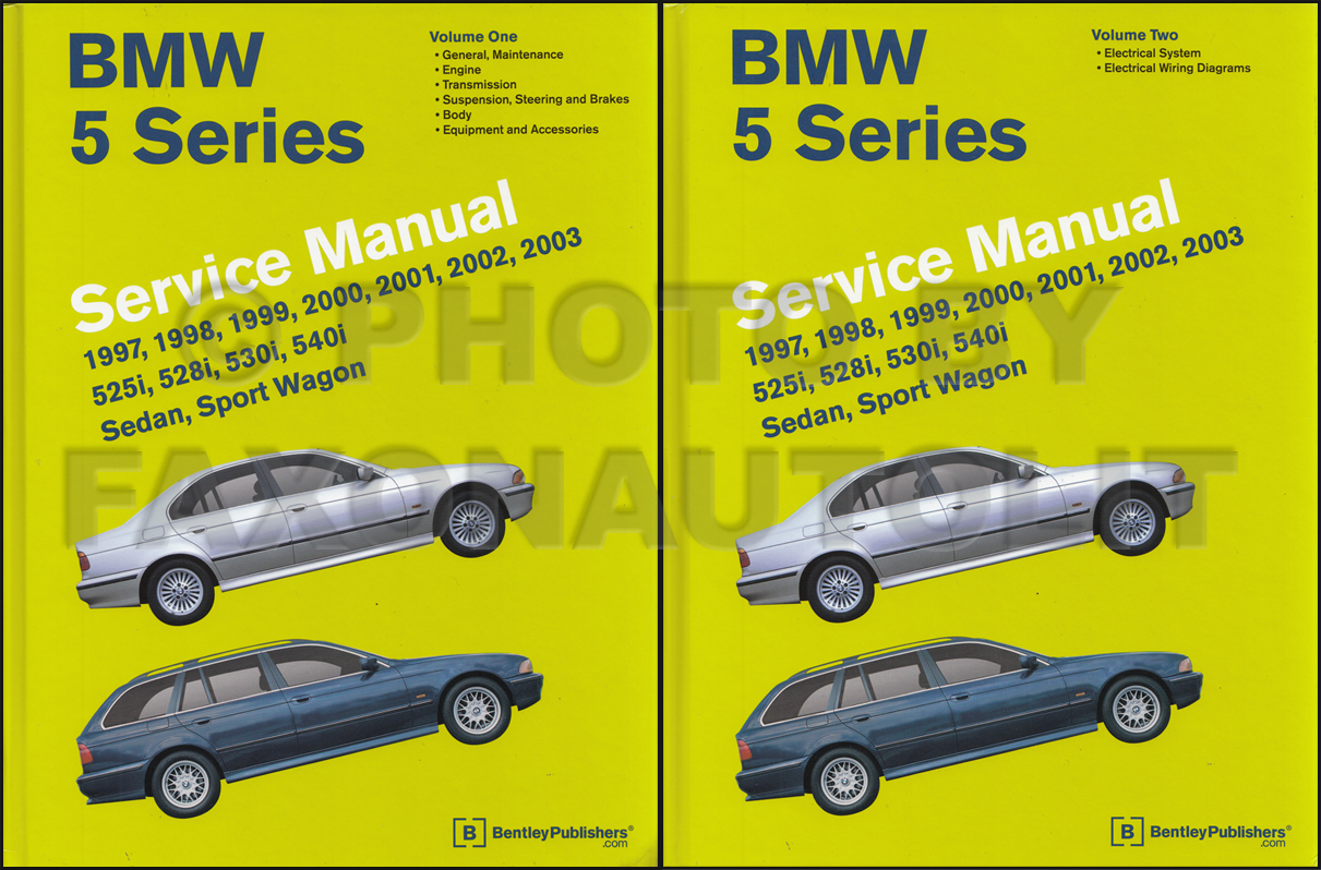 1997-2002 BMW 5 Series Bently Repair Manual 2 Vol. Set 