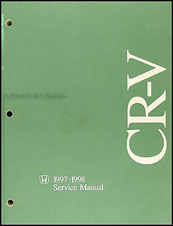 1997-1998 Honda CR-V Repair Manual Original 