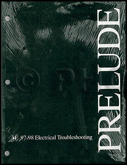 1997-1998 Honda Prelude Electrical Troubleshooting Manual Original