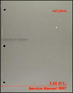 1997 Acura 1.6 EL Repair Manual Original 