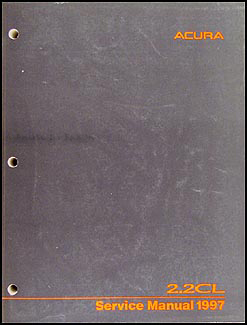 1997 Acura 2.2 CL Shop Manual Original 