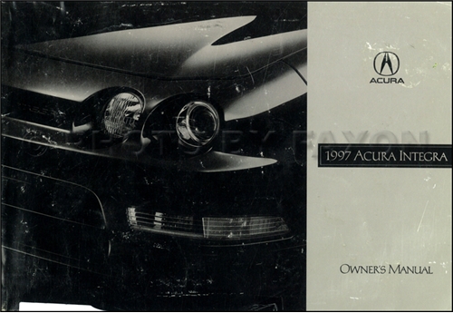 1997 Acura Integra Owners Manual Original