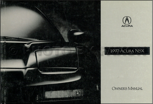 1997 Acura NSX Owners Manual Original