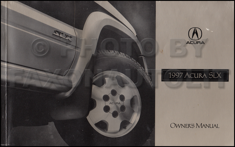 1997 Acura SLX Owners Manual Original