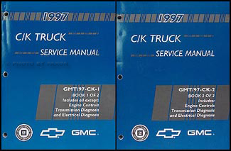1997 C/K Truck Shop Manual Original Set Pickup, Suburban, Tahoe, Yukon