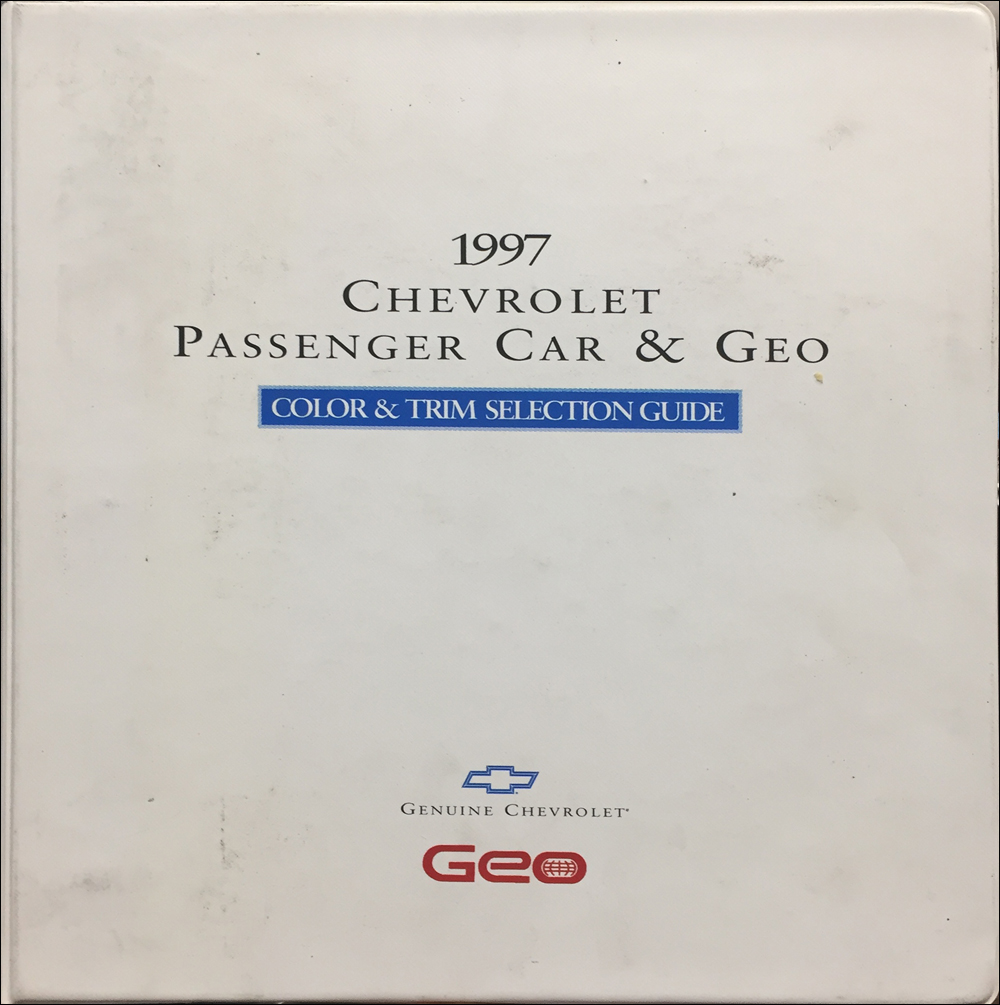 1997 Chevrolet Car Color & Upholstery Dealer Album Original