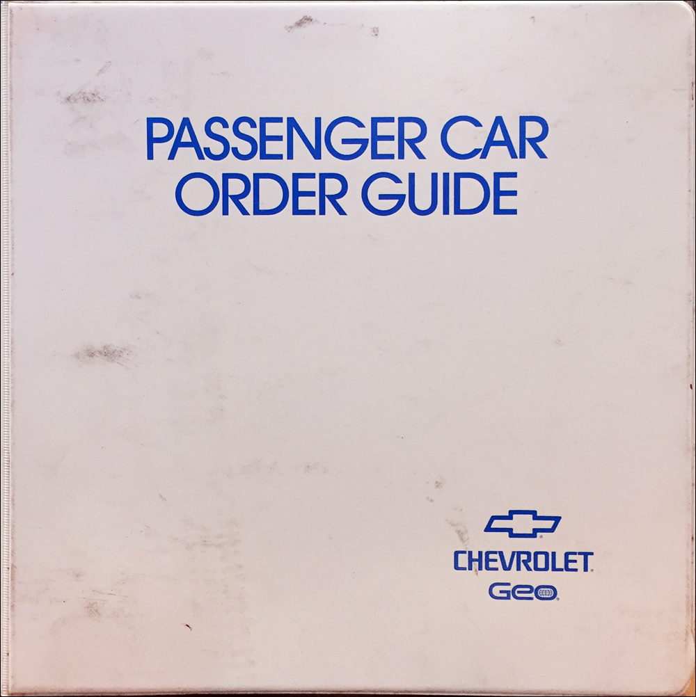 1997 Chevrolet Car Order Guide Dealer Album Original