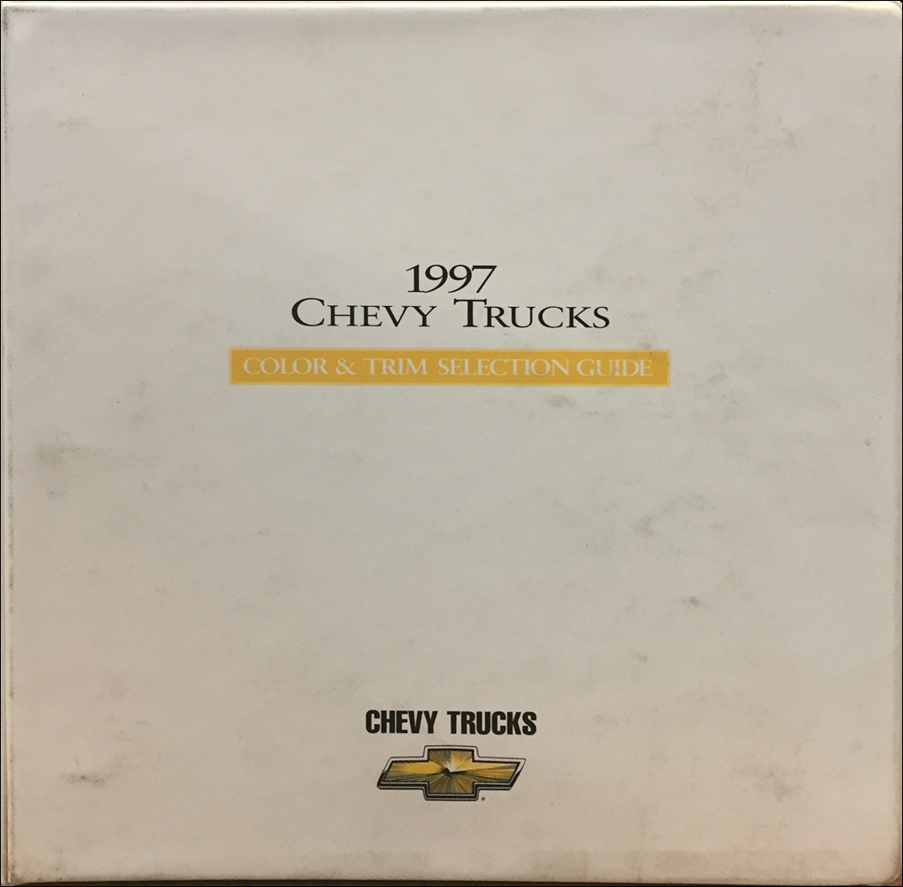 1997 Chevrolet Light Truck Sales Album Color and Upholstery Dealer Book Original