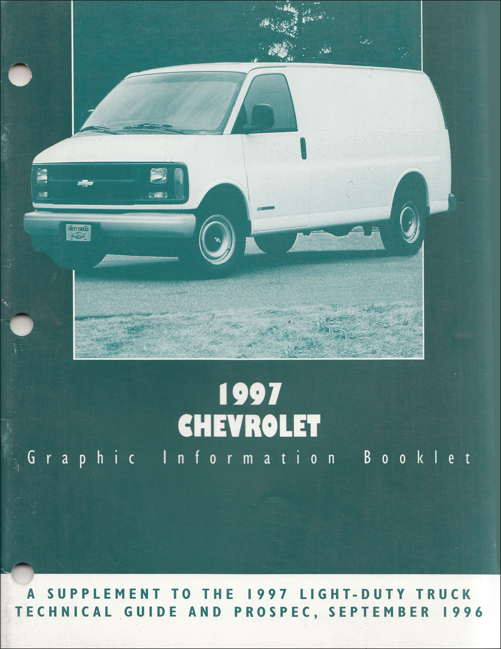 1997 Chevrolet Light Truck Graphic Color Booklet Original