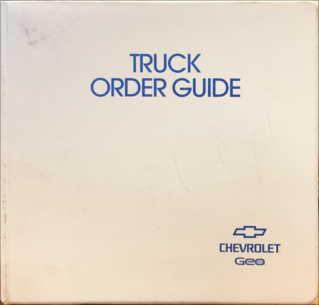 1997 Chevrolet Truck Order Guide Dealer Album Original