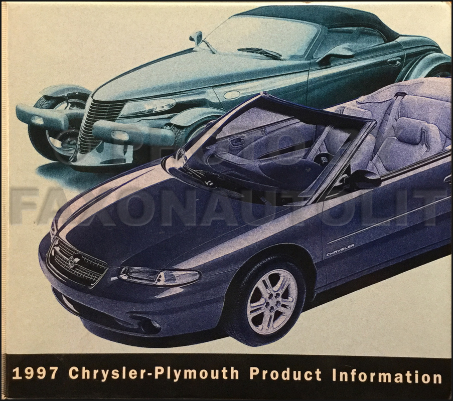 1997 Chrysler Plymouth Color & Upholstery Album and Data Book Original
