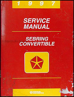 1997 Sebring Convertible Shop Manual Original 