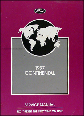1997 Lincoln Continental Shop Manual Original 