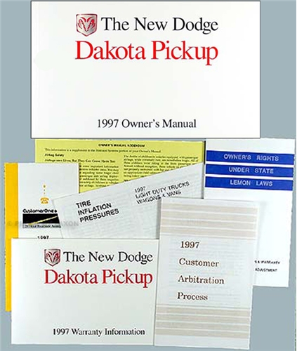1997 Dodge Dakota Pickup Truck Original Owner's Manual