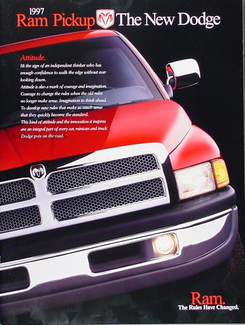 1997 Dodge Ram Pickup Truck Sales Catalog Original