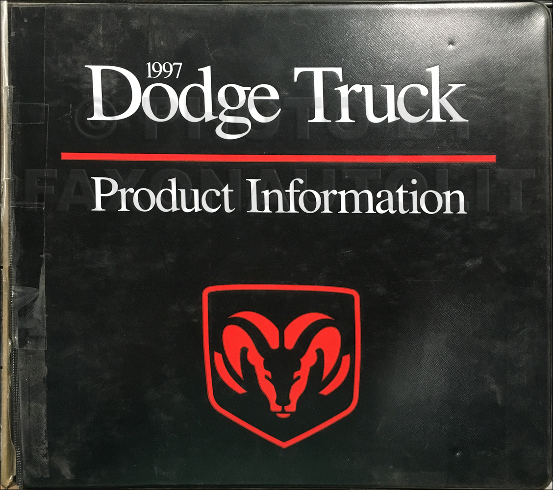 1997 Dodge Truck Data Book and Color & Upholstery Album Original