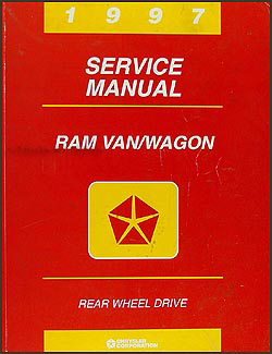 1997 Dodge Ram Van & Wagon Shop Manual Original B1500-B3500