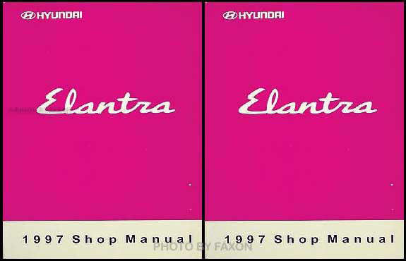 1997 Hyundai Elantra Shop Manual Original Vol.1&2