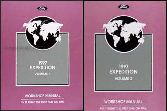 1997 Ford Expedition Repair Manual 2 Volume Set Original