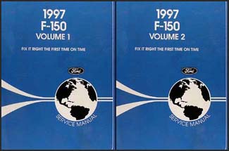 1997 Ford F-250 under 8500 GVWR Repair Manual 3 Volume Set Original