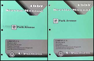 1997 Buick Park Avenue Repair Manual Original 2 Volume Set