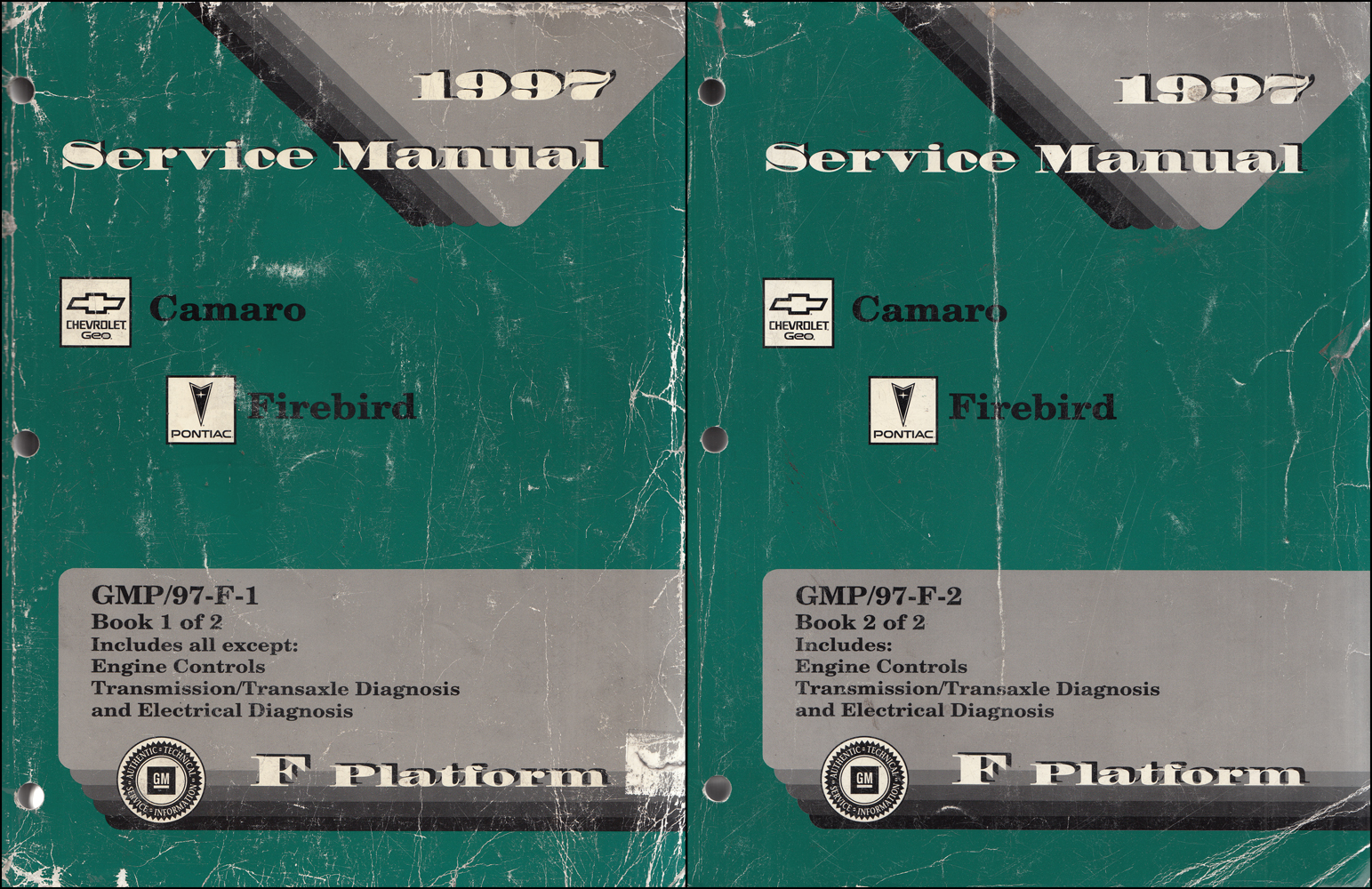 1997 Camaro, Firebird, & Trans Am Repair Manual Original 2 Volume Set 