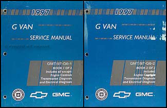 1997 Express & Savana Repair Manual 2 Volume Set Original