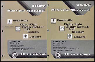 1997 Bonneville, 88, 88 LS, LSS, Regency, Le Sabre Repair Shop Manual Set