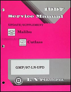 1997 Malibu and Cutlass Air Conditioner Repair Shop Manual Supplement