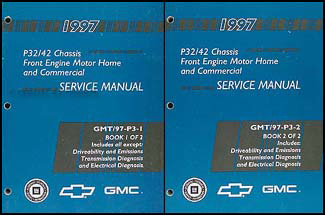 1997 P32 & P42 Stepvan & Motorhome Chassis Repair Shop Manual Set Original