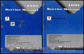 1997 Pontiac Grand Prix Repair Manual Original 2 Volume Set 