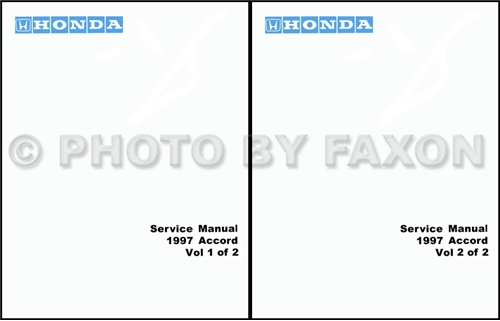 1997 Honda Accord Repair Manual Original 