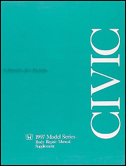 1997-2000 Honda Civic Body Repair Manual Supplement Original 