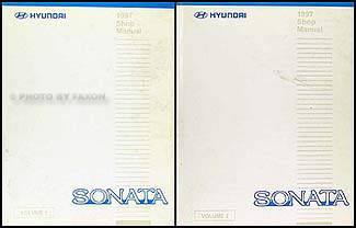1997 Hyundai Sonata Shop Manual Original 2 Volume Set