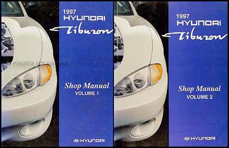 1997 Hyundai Tiburon Shop Manual Original 2 Vol. Set