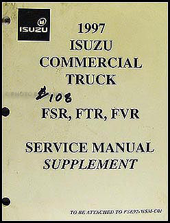 1997 FSR, FTR, FVR, Truck Air Brakes Repair Manual Original Supplement