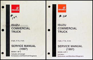 1997 FSR, FTR, FVR, W6, W7 Truck Repair Manual Original 2 Volume Set