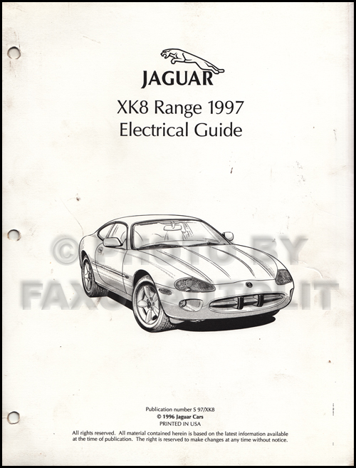 1997 Jaguar XK8 Electrical Guide Wiring Diagram Original
