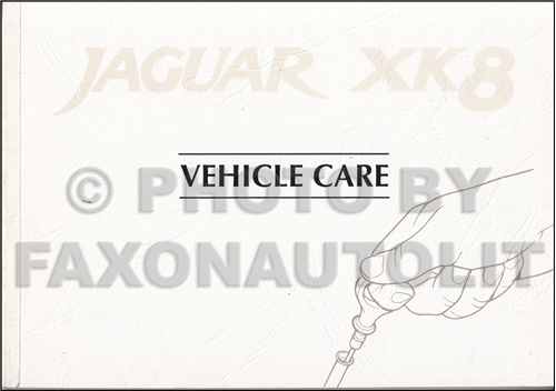 1997 Jaguar XK8 Vehicle Care Owner's Maintenance Guide Original