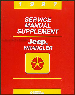 1997 Jeep Wrangler Repair Manual Supplement Original 