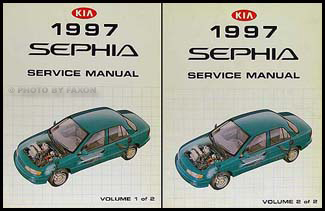 1997 Kia Sephia Repair Manual 2 Volume Set Original 