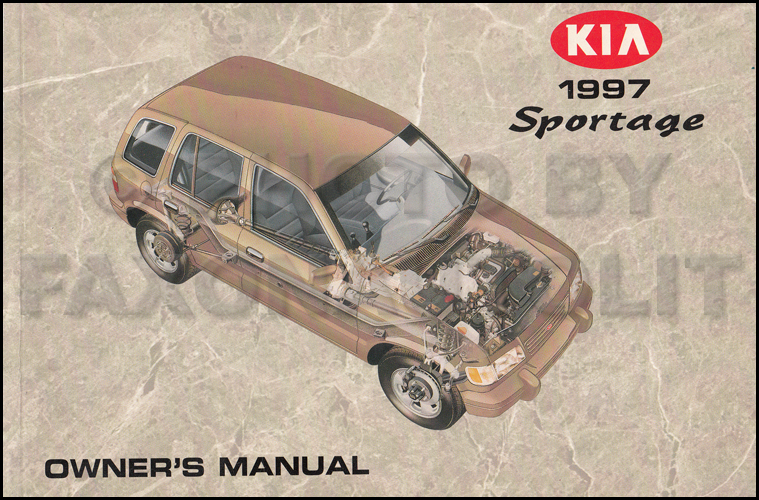1997 Kia Sportage Owners Manual Original