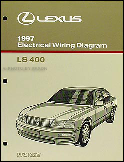 1997 Lexus LS 400 Wiring Diagram Manual Original
