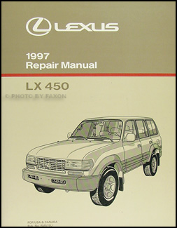 1997 Lexus LX 450 Repair Manual Original