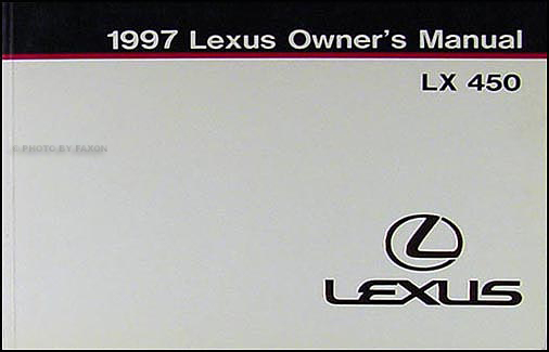 1997 Lexus LX 450 Owners Manual Original