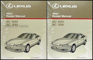 1997 Lexus SC 300 SC 400 Shop Service Repair Manual Book Engine Drivetrain OEM 