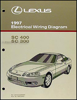 1997 Lexus SC 300/400 Wiring Diagram Manual Original