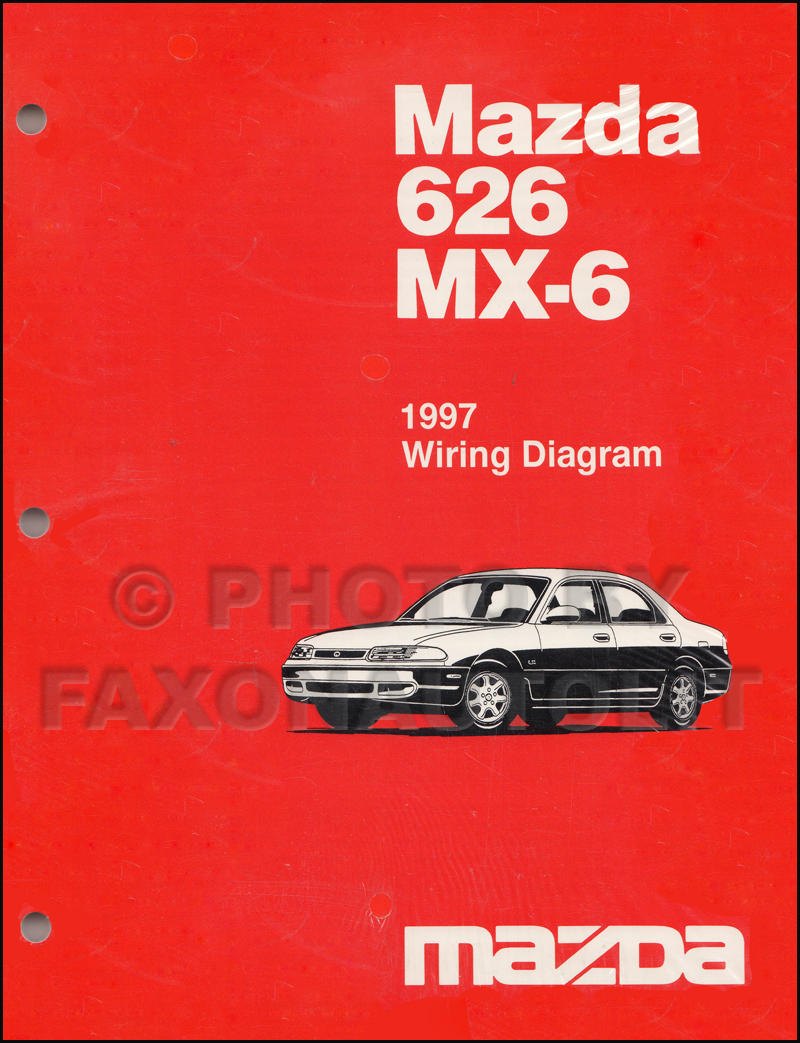 1997 Mazda 626 and MX-6 Wiring Diagram Manual Original